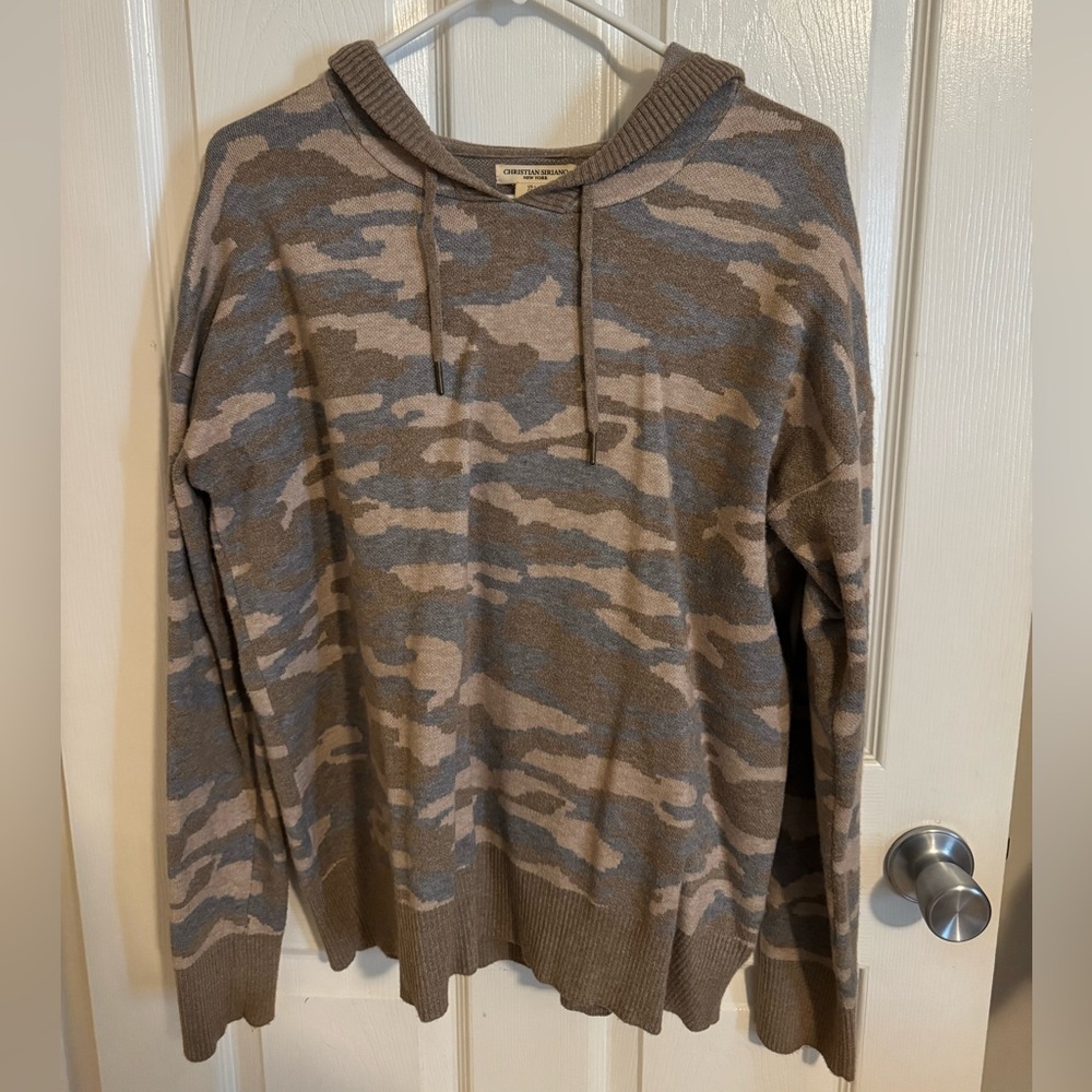 Christian Siriano Taupe Knit Top